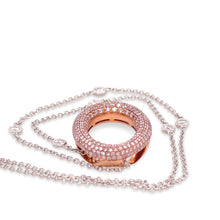 Load image into Gallery viewer, Pink argyle diamonds 18ct Rose &amp; White Gold Diamond O Pendant 1.53ct