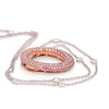 Pink argyle diamonds 18ct Rose & White Gold Diamond O Pendant 1.53ct