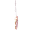 Pink argyle diamonds 18ct Rose & White Gold Diamond O Pendant 1.53ct