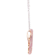 Load image into Gallery viewer, Pink argyle diamonds 18ct Rose &amp; White Gold Diamond O Pendant 1.53ct