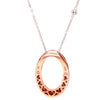 Pink argyle diamonds 18ct Rose & White Gold Diamond O Pendant 1.53ct