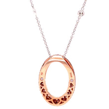 Load image into Gallery viewer, Pink argyle diamonds 18ct Rose &amp; White Gold Diamond O Pendant 1.53ct