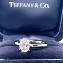 Load image into Gallery viewer, Tiffany &amp; Co Platinum Diamond Engagement Ring 1.00ct