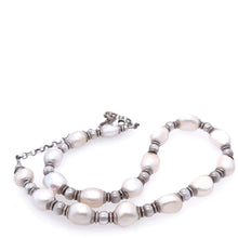 Load image into Gallery viewer, Bespoke Sterling Silver Freshwater Pearl Necklace 47.9g