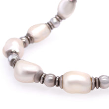Load image into Gallery viewer, Bespoke Sterling Silver Freshwater Pearl Necklace 47.9g
