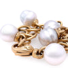 Paspaley 18ct Yellow Gold White South Sea Pearl Bracelet 37.5g