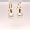 Paspaley 18ct Yellow Gold Shepherd Hook Earrings 6.34g