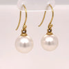 Paspaley 18ct Yellow Gold Shepherd Hook Earrings 6.34g