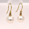 Paspaley 18ct Yellow Gold Shepherd Hook Earrings 6.34g