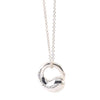 Tiffany & Co. Sterling Silver Elsa Peretti Eternal Circle Pendant Necklace 4.11g