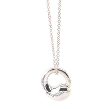 Load image into Gallery viewer, Tiffany &amp; Co. Sterling Silver Elsa Peretti Eternal Circle Pendant Necklace 4.11g