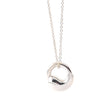 Tiffany & Co. Sterling Silver Elsa Peretti Eternal Circle Pendant Necklace 4.11g