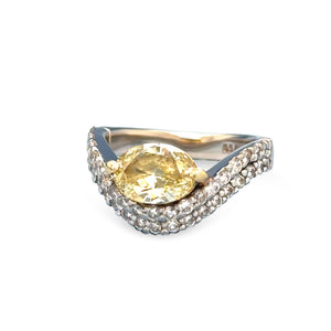 argyle diamonds 18ct White & Yellow Gold Diamond Ring Set 2.34ct