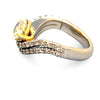 argyle diamonds 18ct White & Yellow Gold Diamond Ring Set 2.34ct