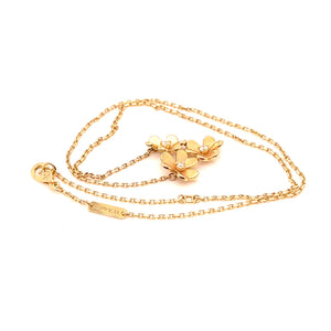 Van Cleef & Arpels Frivole 3-Flower Diamond Pendant Necklace 0.16ct 6.2g