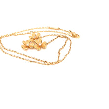Load image into Gallery viewer, Van Cleef &amp; Arpels Frivole 3-Flower Diamond Pendant Necklace 0.16ct 6.2g