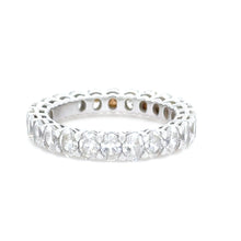 Load image into Gallery viewer, 18ct White Gold Oval Diamond Eternity Ring 3.45ct