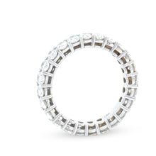 Load image into Gallery viewer, 18ct White Gold Oval Diamond Eternity Ring 3.45ct
