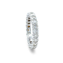 Load image into Gallery viewer, 18ct White Gold Oval Diamond Eternity Ring 3.45ct