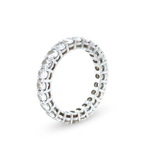Load image into Gallery viewer, 18ct White Gold Oval Diamond Eternity Ring 3.45ct