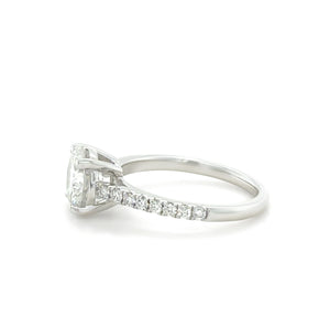 DCLA 18ct White Gold Diamond Engagement Ring 1.57ct