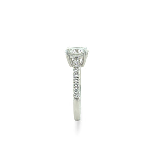 DCLA 18ct White Gold Diamond Engagement Ring 1.57ct