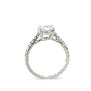 DCLA 18ct White Gold Diamond Engagement Ring 1.57ct