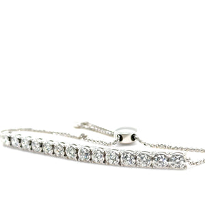 House of K Dor 18ct Gold Diamond Tennis Tassel Bracelet – 1.32ct