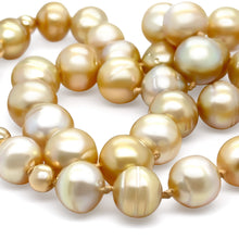Load image into Gallery viewer, South Sea Pearl Golden Pearl Necklace 75.8g
