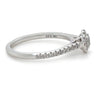 14ct White Gold Diamond Bridal Halo Ring 0.73ct