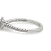 14ct White Gold Diamond Bridal Halo Ring 0.73ct