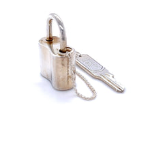 Load image into Gallery viewer, Tiffany &amp; Co. Sterling Silver 1837 Padlock Key Chain 52.54g