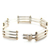 Tiffany & Co. Sterling Silver & 18ct Yellow Gold Vintage Gate Link Bracelet 29.75g