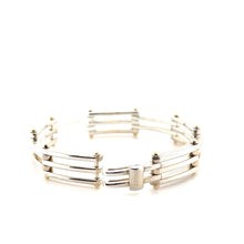 Load image into Gallery viewer, Tiffany &amp; Co. Sterling Silver &amp; 18ct Yellow Gold Vintage Gate Link Bracelet 29.75g
