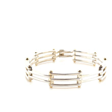 Load image into Gallery viewer, Tiffany &amp; Co. Sterling Silver &amp; 18ct Yellow Gold Vintage Gate Link Bracelet 29.75g