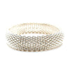 Tiffany & Co. Sterling Silver Somerset Mesh Weave Bangle Bracelet 55g