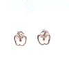 Tiffany & Co. Sterling Silver Elsa Peretti Apple Stud Earrings 1.65g