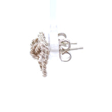 Load image into Gallery viewer, Tiffany &amp; Co. Sterling Silver Vintage Twist Rope Bow Ribbon Earrings 2g