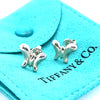 Tiffany & Co. Sterling Silver Elsa Peretti Butterfly Stud Earrings 3.1g