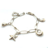 Tiffany & Co. Sterling Silver Elsa Peretti Five-Charm Bracelet 17.08g