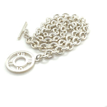 Load image into Gallery viewer, Tiffany &amp; Co. Sterling Silver 2003 Atlas Roman Numeral Toggle Necklace 56g