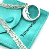 Tiffany & Co. Sterling Silver Vintage Moon Double Chain Necklace 10.5g