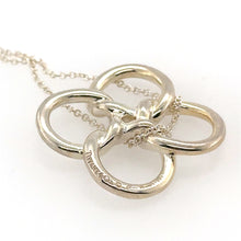 Load image into Gallery viewer, Tiffany &amp; Co. Sterling Silver Elsa Peretti Quadrifoglio Pendant Necklace 7g