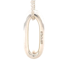 Load image into Gallery viewer, Tiffany &amp; Co. Sterling Silver 1837 Oval Loop Pendant Necklace 13.21g