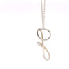 Tiffany & Co. Sterling Silver Elsa Peretti Small “G” Alphabet Pendant Necklace 2.53g