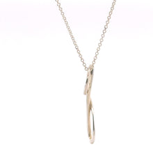 Load image into Gallery viewer, Tiffany &amp; Co. Sterling Silver Elsa Peretti Small “G” Alphabet Pendant Necklace 2.53g