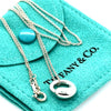 Tiffany & Co. Sterling Silver Elsa Peretti Eternal Circle Pendant Necklace 4.11g