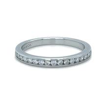 Load image into Gallery viewer, Tiffany &amp; Co. Platinum Diamond Wedding Ring 0.23ct 3.2g