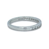 Tiffany & Co. Platinum Diamond Wedding Ring 0.23ct 3.2g