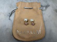 Load image into Gallery viewer, Paspaley 18ct Yellow Gold Muse Pearl, Rose Quartz &amp; Diamond Earrings 0.64ct 15.27g